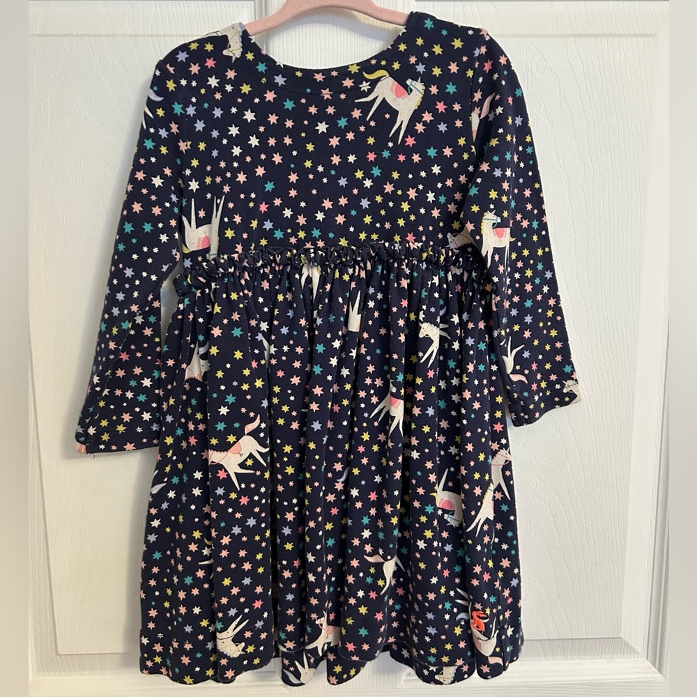 Joules Navy Starry Unicorn Dress
